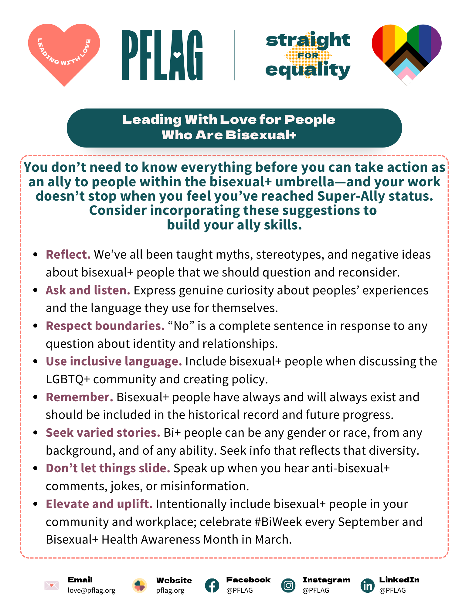 A flyer that reiterates the points above.